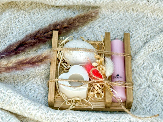 Hasenpoesie in Weiß & Rosa – Zarte Osterfreude mit Herz